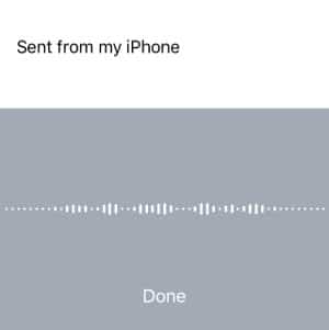 Spracheingabe beim Email-Schreiben auf dem iPhone