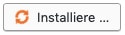 Ein WordPress-Plugin wird gerade installiert. Der Button zeigt nun "Installiere" an.