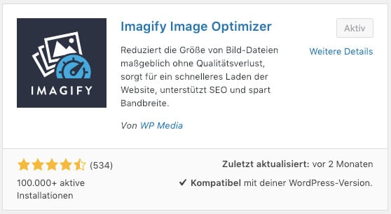 Das WordPress-Bild-Optimierungs-Plugin Imagify