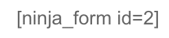 Shortcode-Beispiel für ein Formular in WordPress über Caldera Forms
